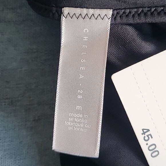 Chelsea28 Easy Retro High Rise Waist Swim Bottoms Size Medium Black NWT - Picture 4 of 7